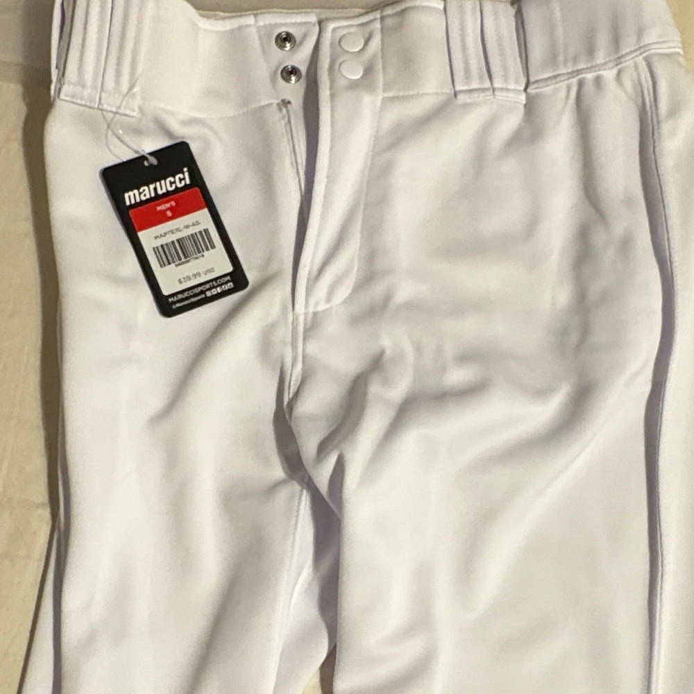 Men's White Baseball Pants